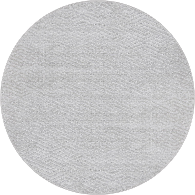 Catalina Cove Outdoor Collection Area Rug -  Malibu Round Gray  lifestyle 39