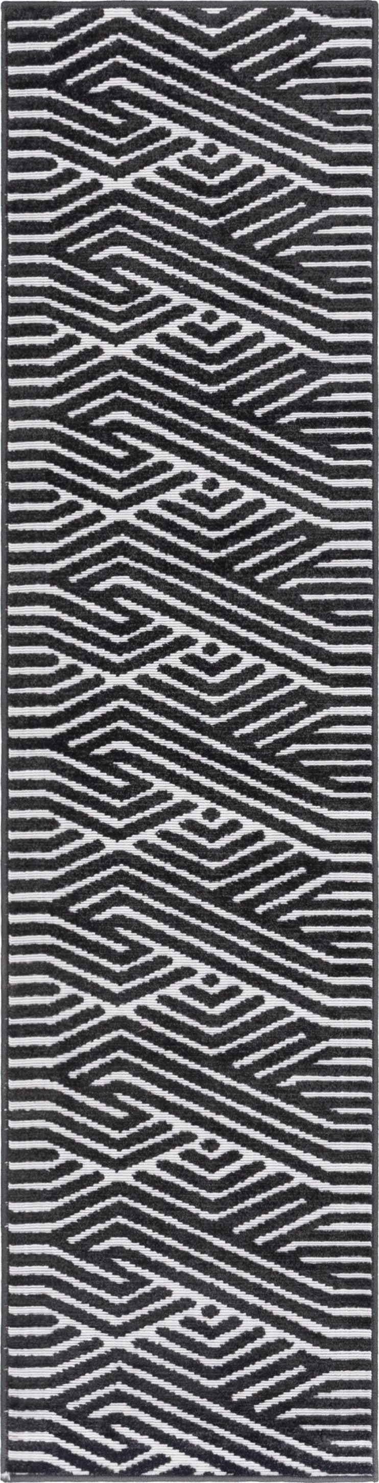 Catalina Cove Outdoor Collection Area Rug -  Malibu Runner Black  lifestyle 42