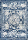 Dover Terrace Collection Area Rug -  Lagoon (Ivory and Blue) Rectangle Ivory and Blue  lifestyle 2