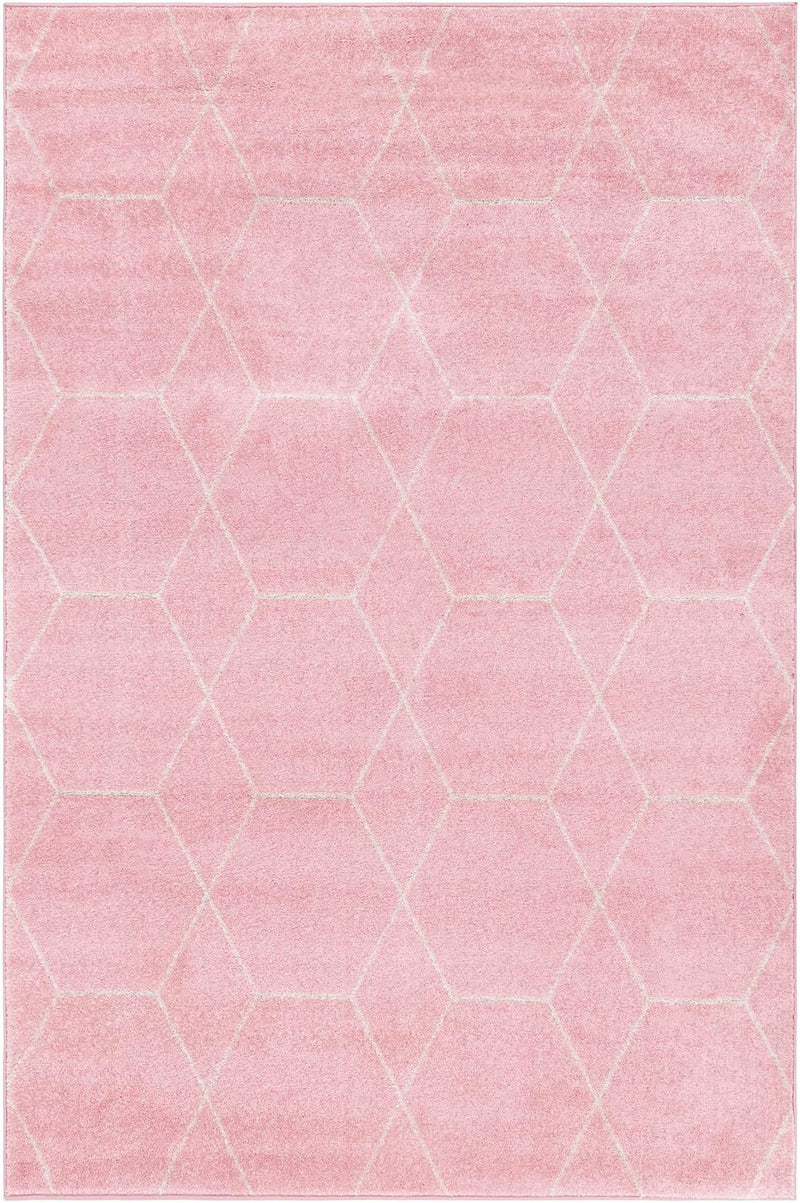 Trellis Mosaic Collection Area Rug - Arborville (Light Pink) Rectangle Light Pink  lifestyle 3