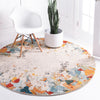 Chromatic Oasis Collection Area Rug -  Twilight Round Multi  lifestyle 15