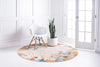 Chromatic Oasis Collection Area Rug -  Twilight Round Multi  lifestyle 21