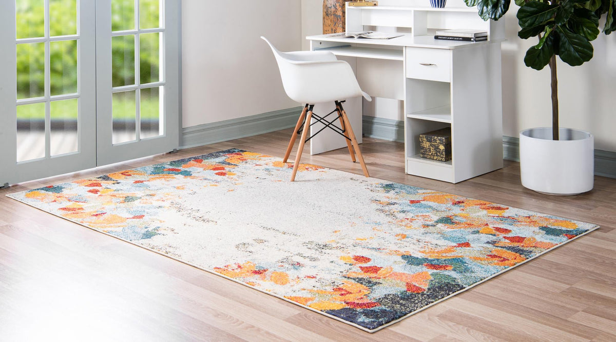 Chromatic Oasis Collection Area Rug -  Twilight Rectangle Multi  lifestyle 3