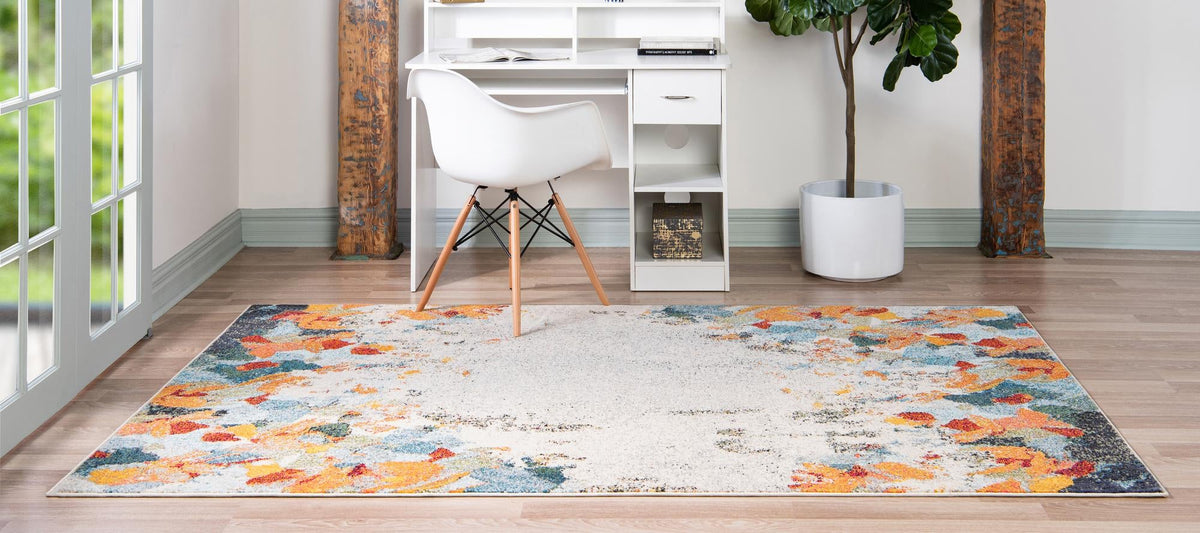 Chromatic Oasis Collection Area Rug -  Twilight Rectangle Multi  lifestyle 4