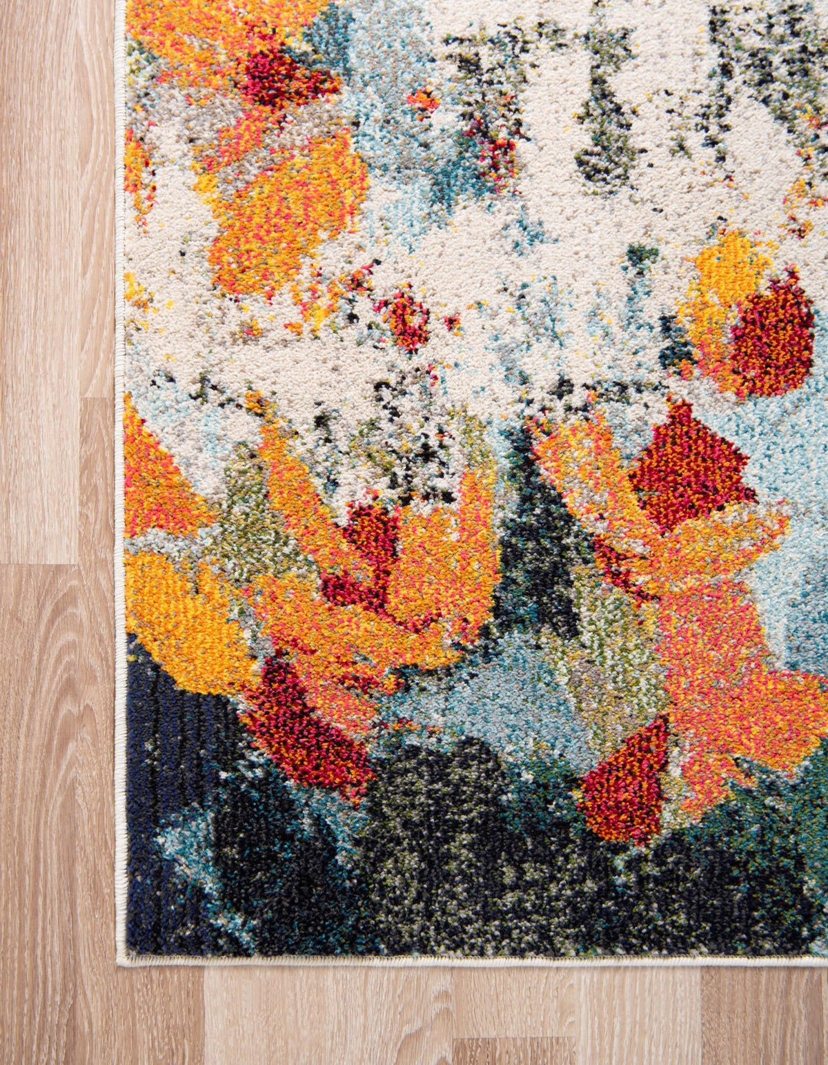 Chromatic Oasis Collection Area Rug -  Twilight Rectangle Multi  lifestyle 9