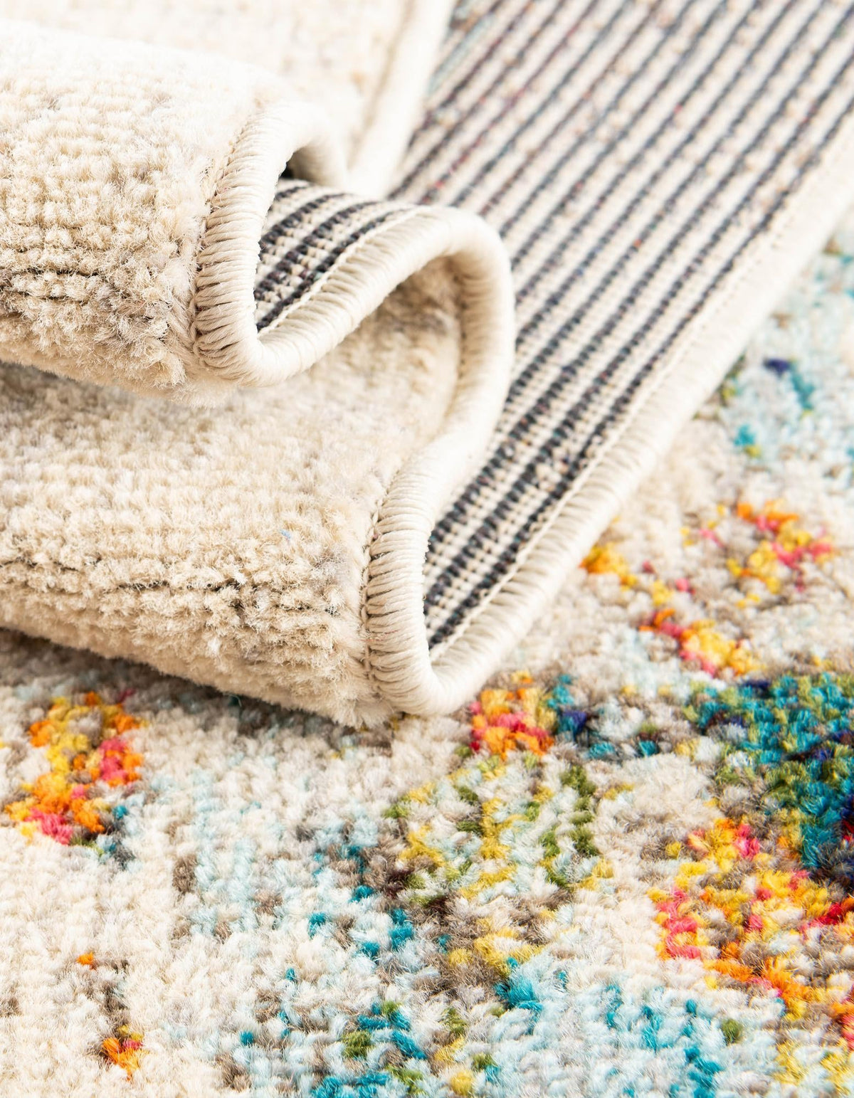 Chromatic Oasis Collection Area Rug -  Twilight Rectangle Multi  lifestyle 13
