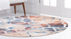 Celestial Haven Collection Area Rug -  Galaxy Round Brick Red  lifestyle 48