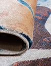 Celestial Haven Collection Area Rug -  Galaxy Round Brick Red  lifestyle 69