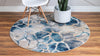 Celestial Haven Collection Area Rug -  Galaxy Round Navy Blue  lifestyle 52