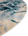 Celestial Haven Collection Area Rug -  Galaxy Round Navy Blue  lifestyle 66