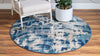 Celestial Haven Collection Area Rug -  Celestia Round Navy Blue  lifestyle 18