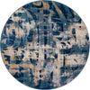 Celestial Haven Collection Area Rug -  Celestia Round Navy Blue  lifestyle 12