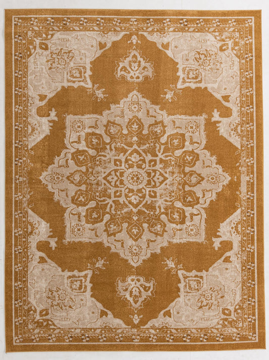 Eden Oasis Collection Area Rug -  Tranquility (Yellow) Rectangle Yellow  lifestyle 2