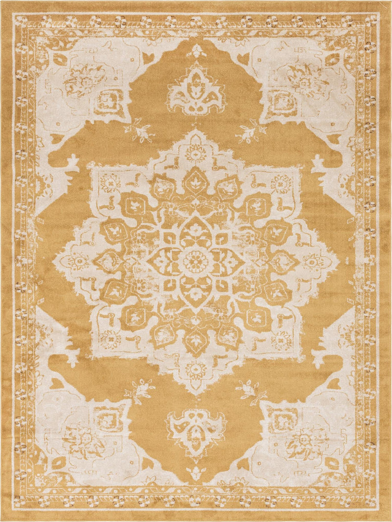 Eden Oasis Collection Area Rug -  Tranquility (Yellow) Rectangle Yellow Main