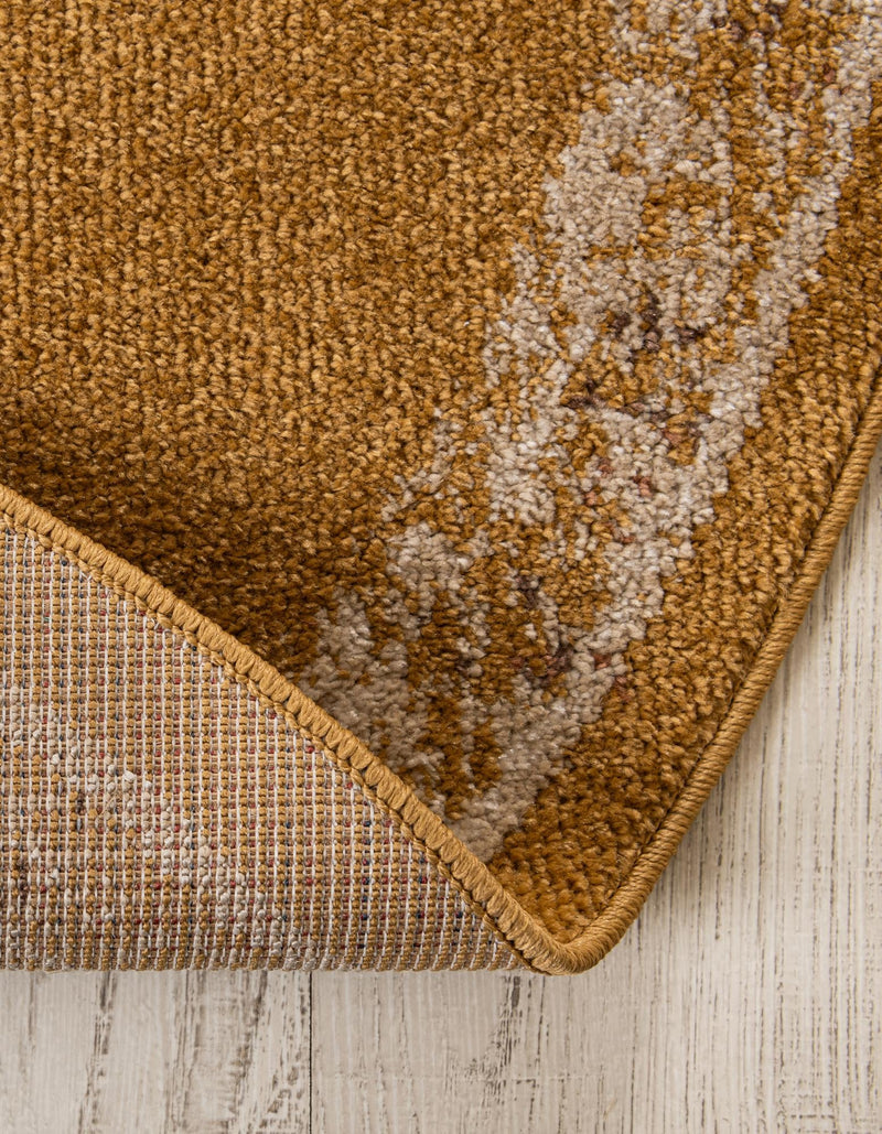 Eden Oasis Collection Area Rug -  Tranquility (Yellow) Round Yellow  lifestyle 34