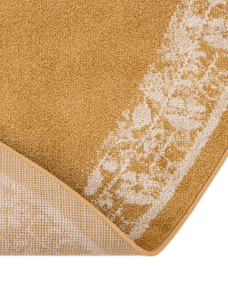 Eden Oasis Collection Area Rug -  Tranquility (Yellow) Round Yellow  lifestyle 32