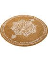 Eden Oasis Collection Area Rug -  Tranquility (Yellow) Round Yellow  lifestyle 30