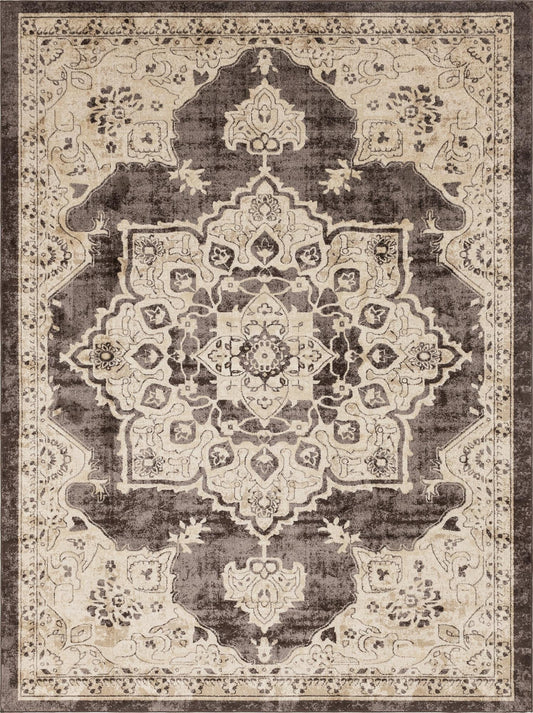 Eden Oasis Collection Area Rug -  Tranquility (Brown) Rectangle Brown Main