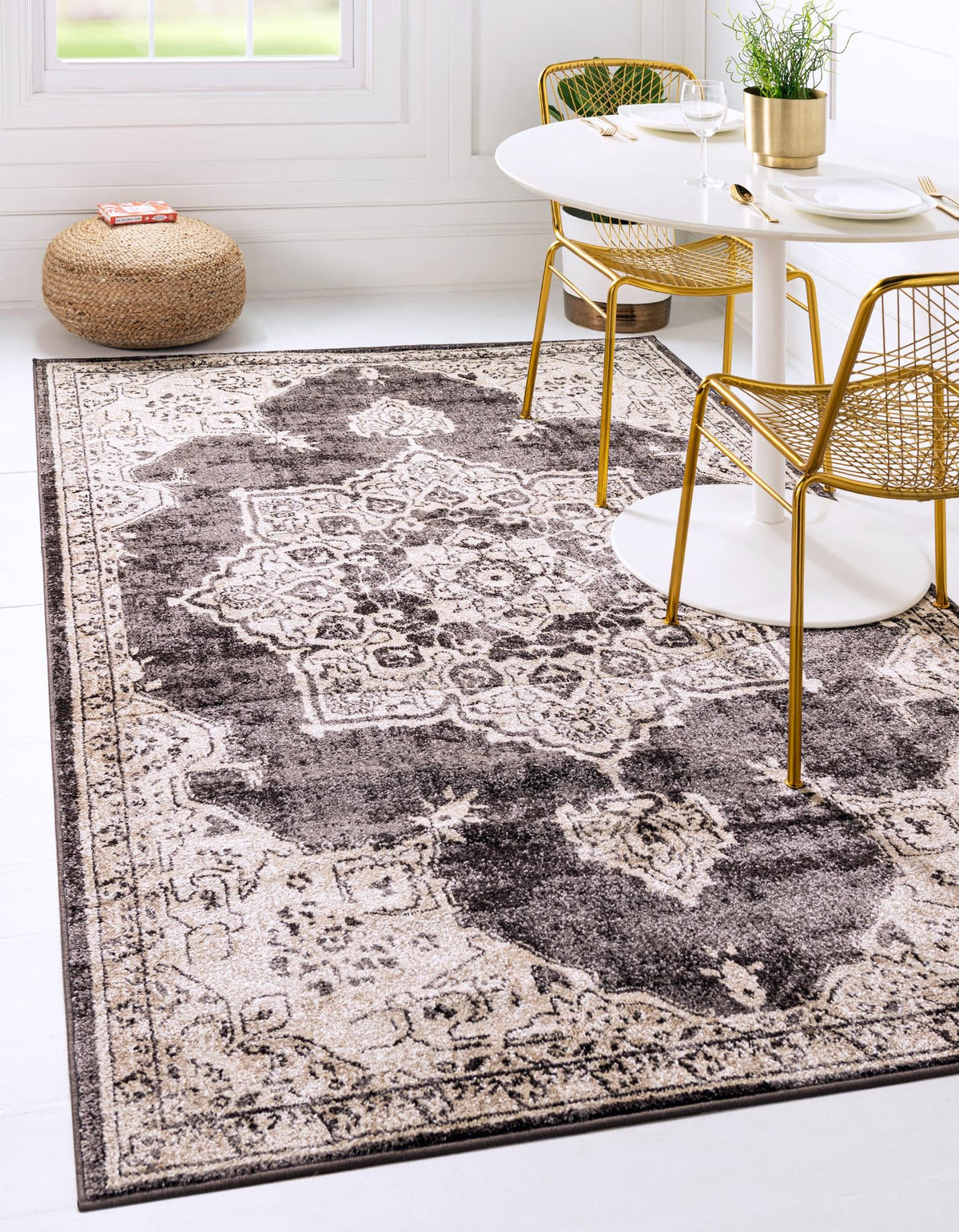 Eden Oasis Collection Area Rug -  Tranquility (Brown) Rectangle Brown  lifestyle 2