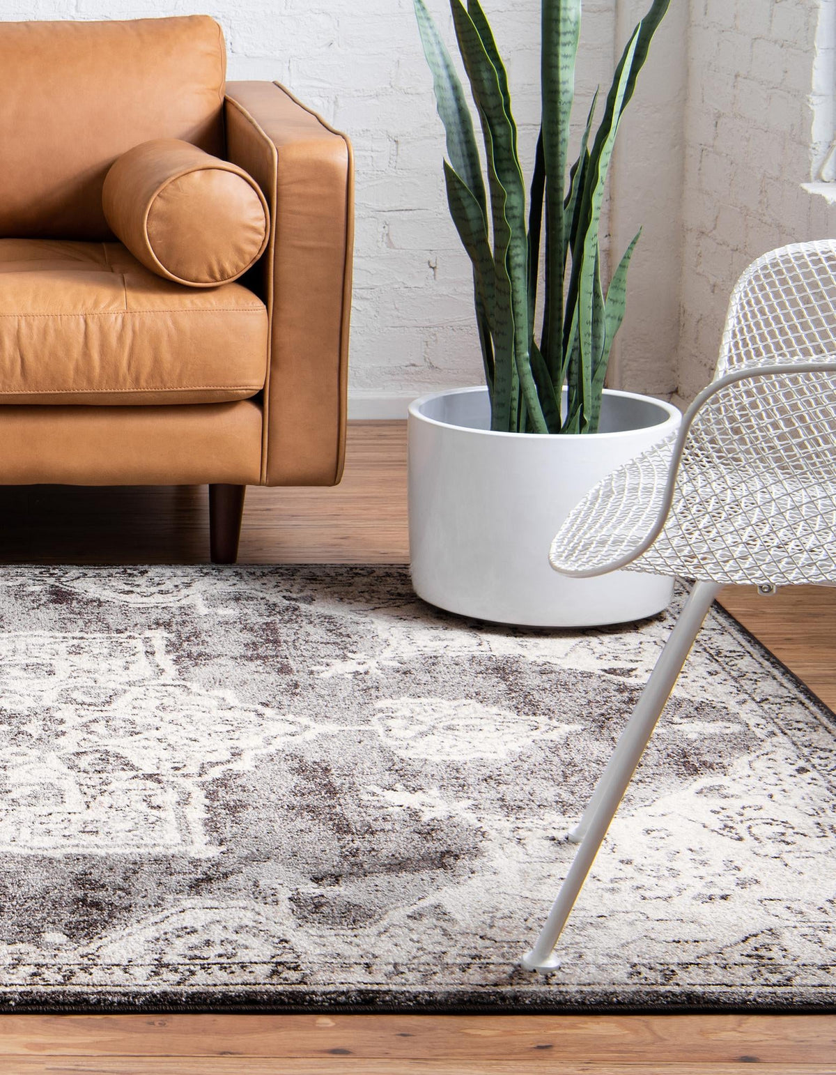 Eden Oasis Collection Area Rug -  Tranquility (Brown) Rectangle Brown  lifestyle 4