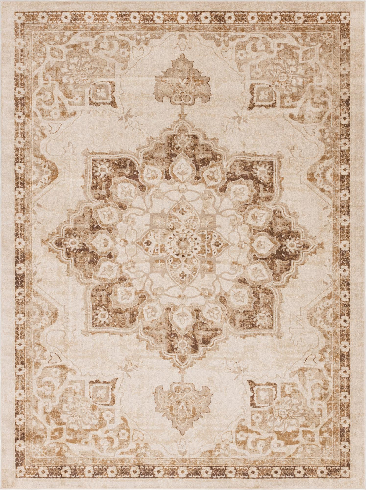 Eden Oasis Collection Area Rug -  Tranquility (Beige) Rectangle Beige Main