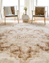 Eden Oasis Collection Area Rug -  Tranquility (Beige) Rectangle Beige  lifestyle 3