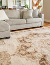 Eden Oasis Collection Area Rug -  Tranquility (Beige) Rectangle Beige  lifestyle 4