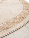 Eden Oasis Collection Area Rug -  Tranquility (Beige) Round Beige  lifestyle 28