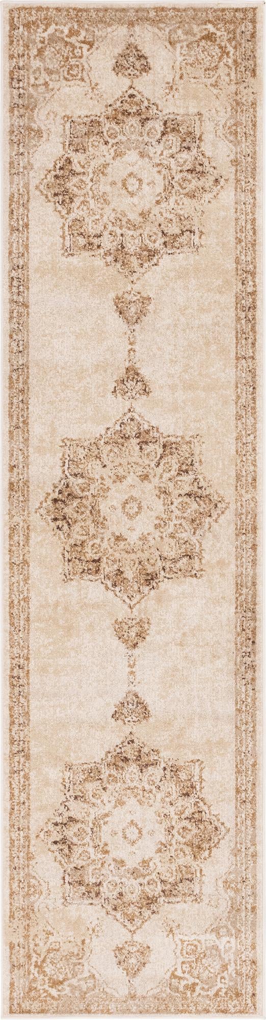 Eden Oasis Collection Area Rug -  Tranquility (Beige) Runner Beige  lifestyle 22