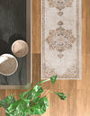 Eden Oasis Collection Area Rug -  Tranquility (Beige) Runner Beige  lifestyle 51