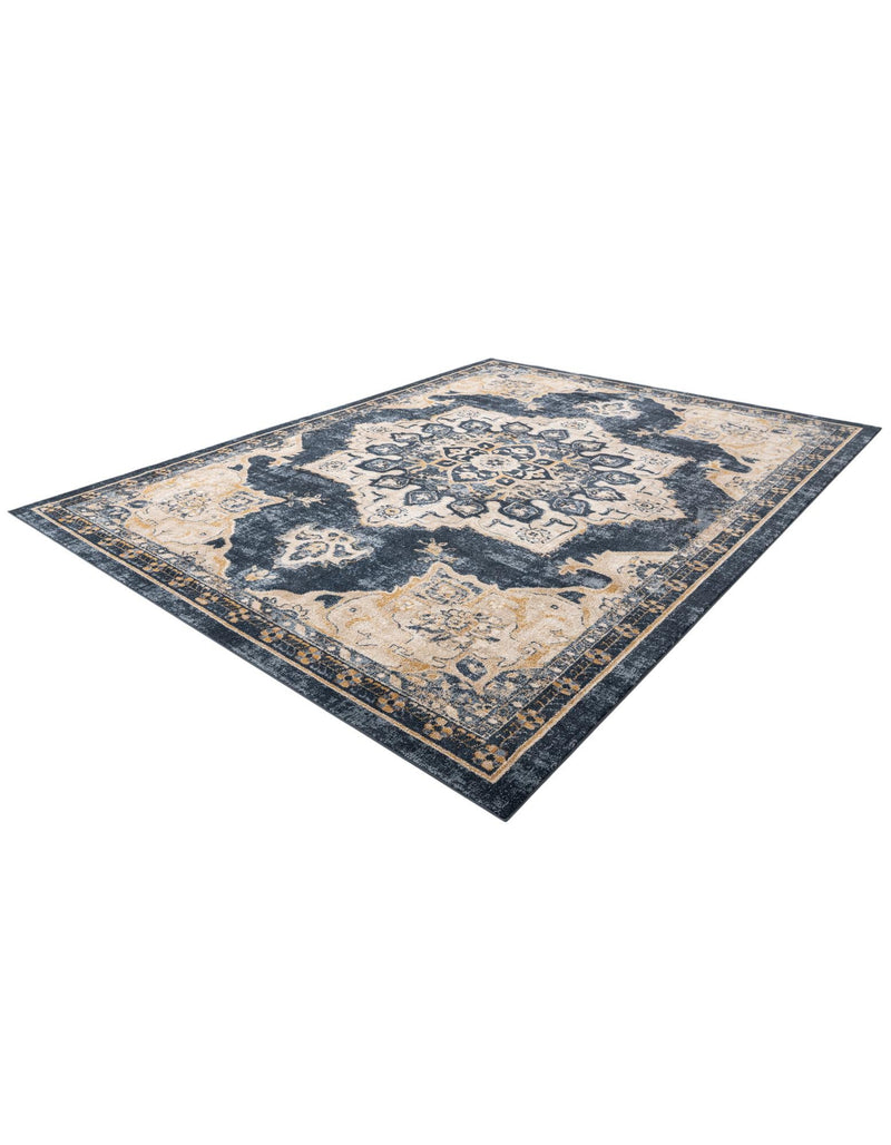 Eden Oasis Collection Area Rug -  Tranquility (Navy Blue) Rectangle Navy Blue  lifestyle 3