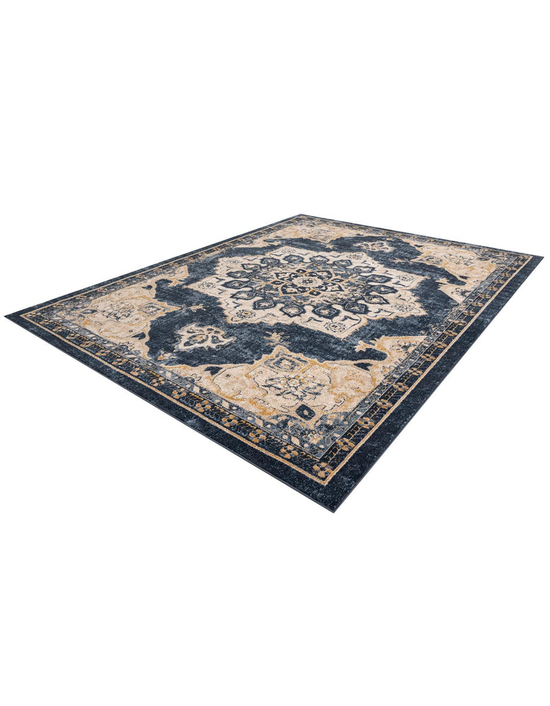 Eden Oasis Collection Area Rug -  Tranquility (Navy Blue) Rectangle Navy Blue  lifestyle 4