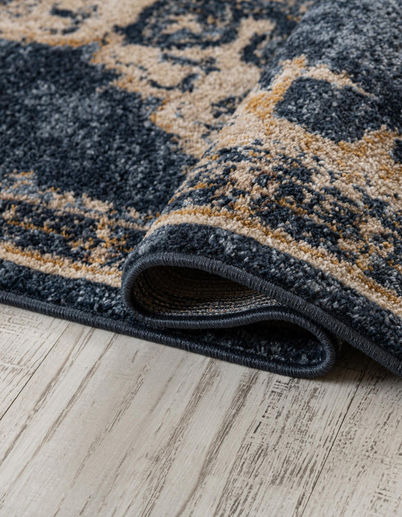 Eden Oasis Collection Area Rug -  Tranquility (Navy Blue) Rectangle Navy Blue  lifestyle 9