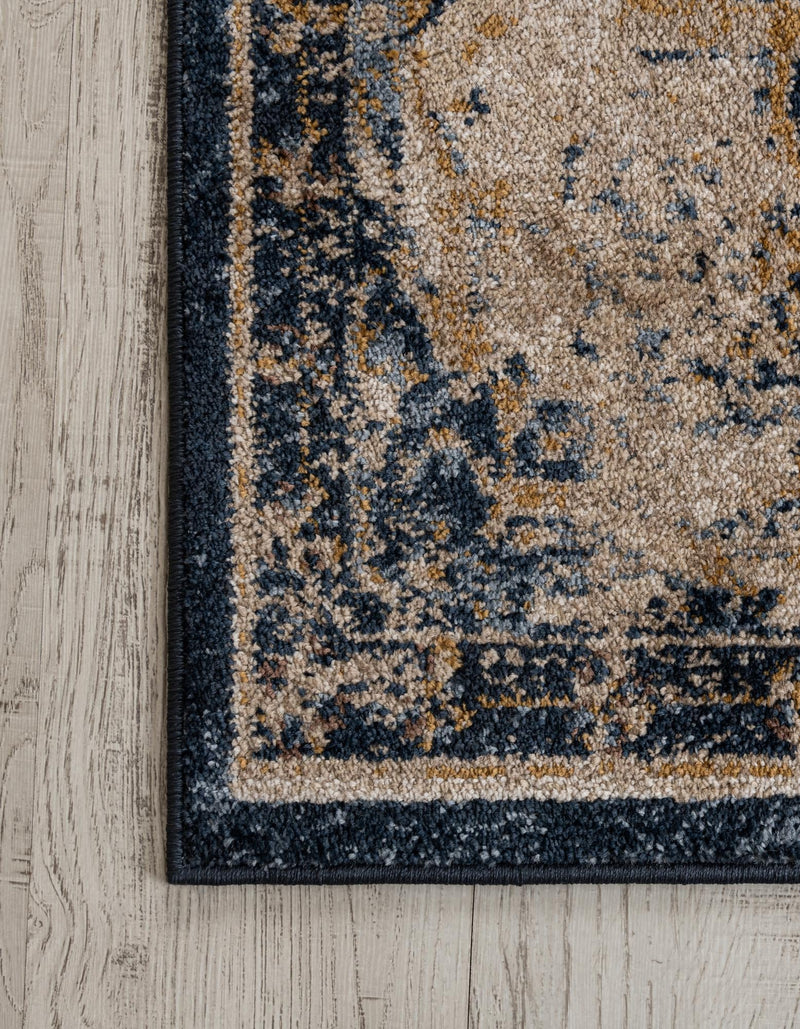 Eden Oasis Collection Area Rug -  Tranquility (Navy Blue) Rectangle Navy Blue  lifestyle 11