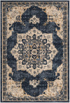 Eden Oasis Collection Area Rug -  Tranquility (Navy Blue) Rectangle Navy Blue  lifestyle 2