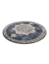 Eden Oasis Collection Area Rug -  Tranquility (Navy Blue) Round Navy Blue  lifestyle 31