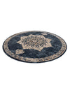 Eden Oasis Collection Area Rug -  Tranquility (Navy Blue) Round Navy Blue  lifestyle 32