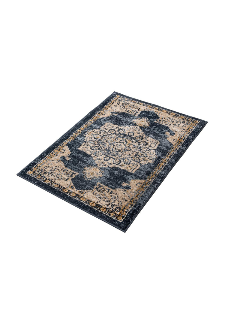 Eden Oasis Collection Area Rug -  Tranquility (Navy Blue) Rectangle Navy Blue  lifestyle 7