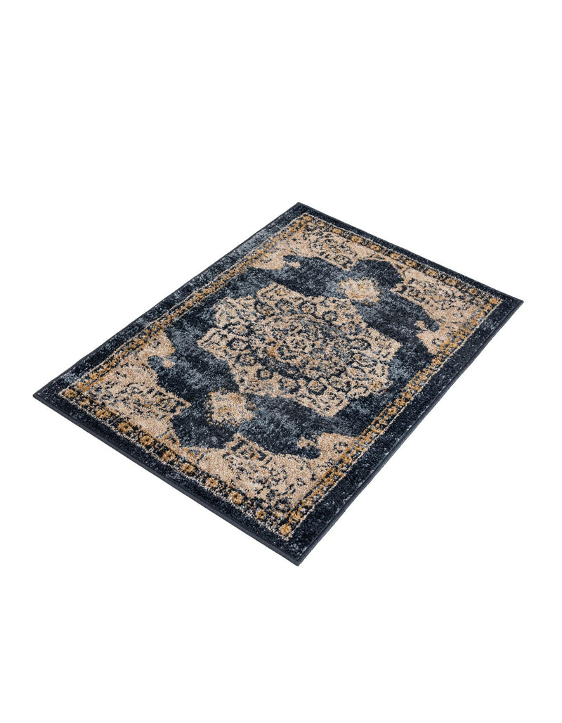 Eden Oasis Collection Area Rug -  Tranquility (Navy Blue) Rectangle Navy Blue  lifestyle 8