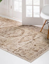 Eden Oasis Collection Area Rug -  Refuge (Beige) Rectangle Beige  lifestyle 3