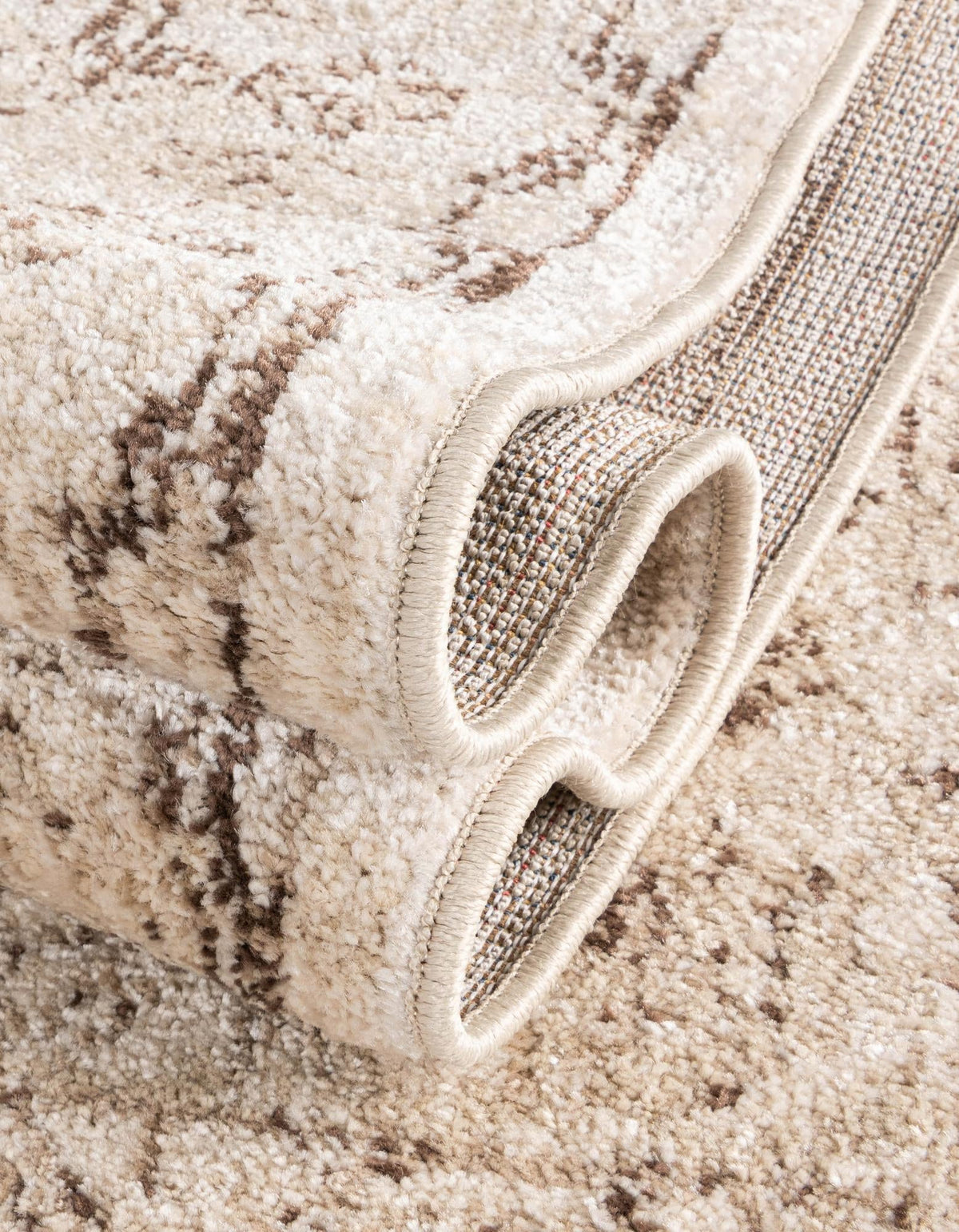 Eden Oasis Collection Area Rug -  Refuge (Beige) Rectangle Beige  lifestyle 13