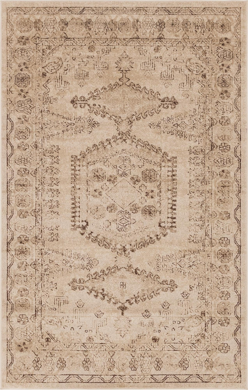 Eden Oasis Collection Area Rug -  Refuge (Beige) Rectangle Beige  lifestyle 2