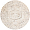Eden Oasis Collection Area Rug -  Refuge (Beige) Round Beige  lifestyle 15