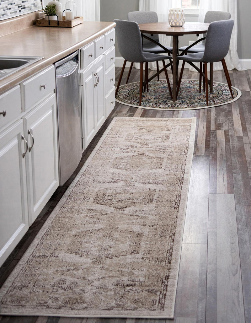 Eden Oasis Collection Area Rug -  Refuge (Beige) Runner Beige  lifestyle 18