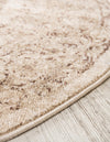 Eden Oasis Collection Area Rug -  Refuge (Beige) Round Beige  lifestyle 43