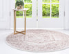 Eden Oasis Collection Area Rug -  Refuge (Beige) Round Beige  lifestyle 20