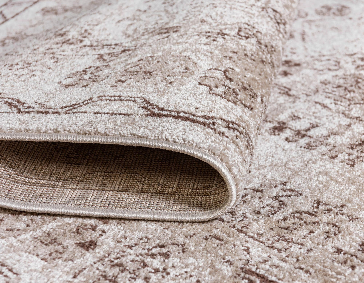 Eden Oasis Collection Area Rug -  Refuge (Beige) Round Beige  lifestyle 66