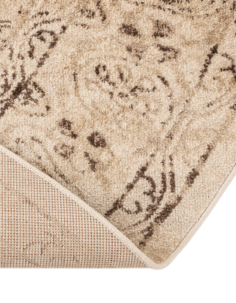 Eden Oasis Collection Area Rug -  Refuge (Beige) Round Beige  lifestyle 47