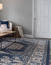 Eden Oasis Collection Area Rug -  Refuge (Dark Blue) Rectangle Dark Blue  lifestyle 7