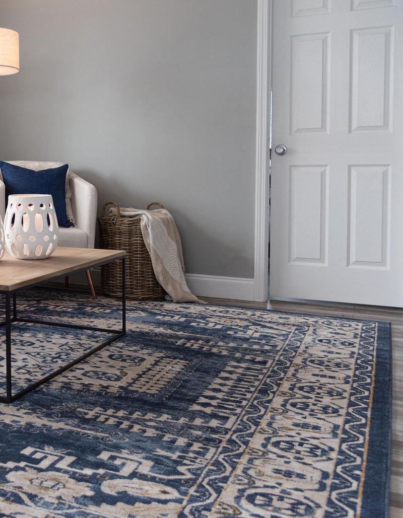 Eden Oasis Collection Area Rug -  Refuge (Dark Blue) Rectangle Dark Blue  lifestyle 7